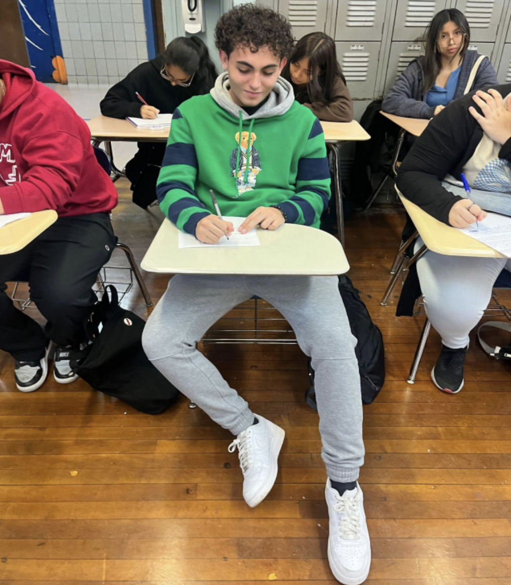 Ms. O’Leary remembers Jaden’s “trademark half-smile” in her class. Photo provided by Lora Morgenstern.